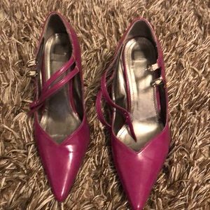 Fuschia high heels